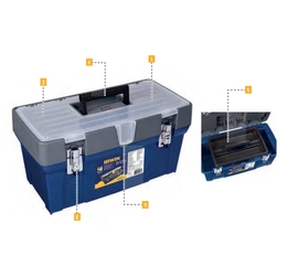 Caixa Plástica 19" com Organizador Externo